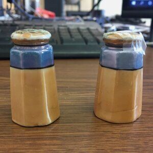 Vtg Salt & Pepper Shakers Made in Japan Lusterware w/stoppers
